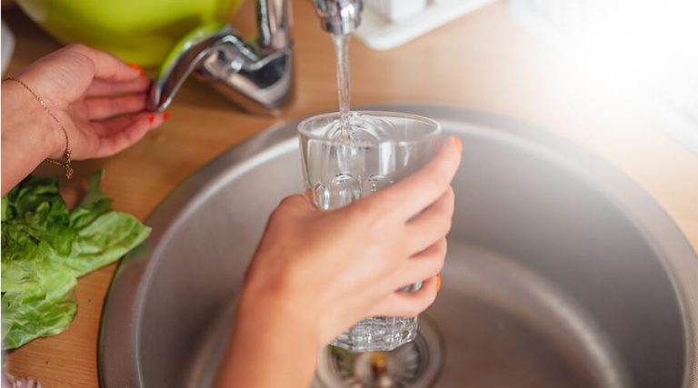 drinking water