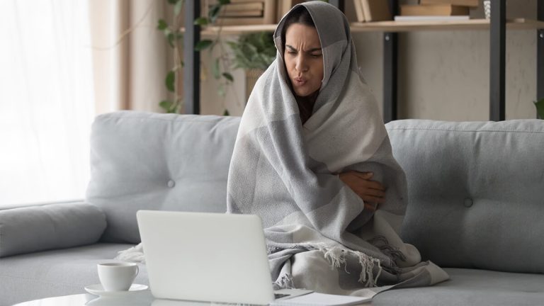 Women Trying To Stay Warm