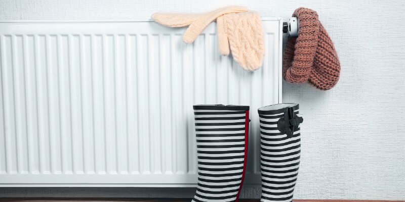 Hat and Gloves on Radiator