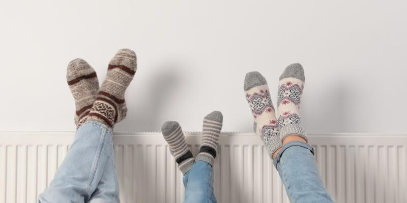 keeping warm with a broken radiator