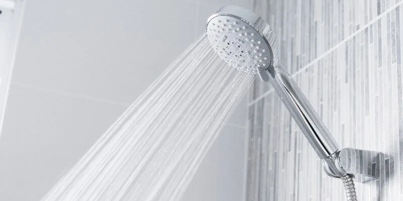 cold shower running