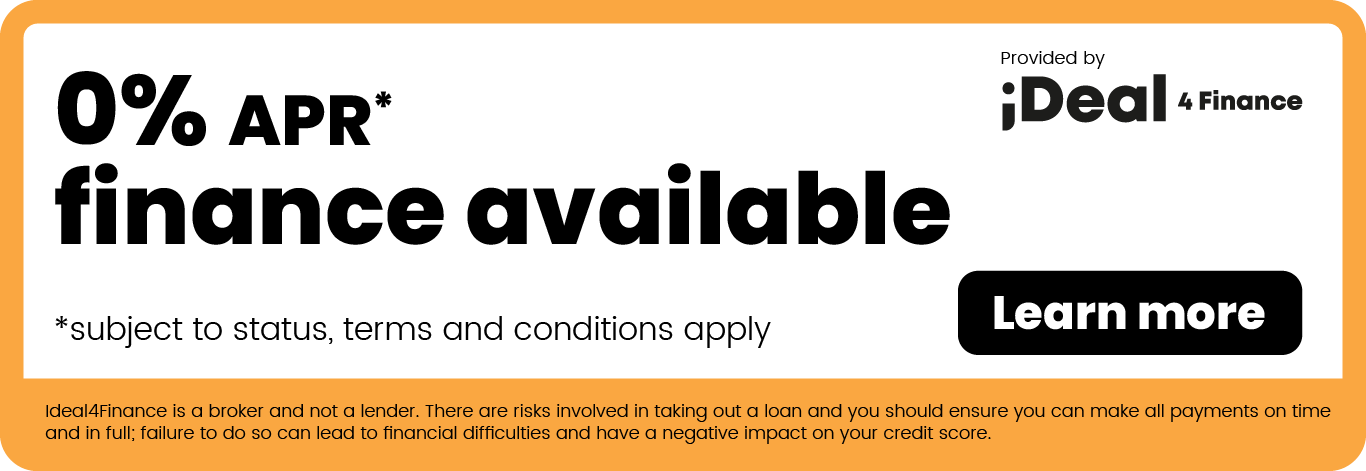 0% APR finance available